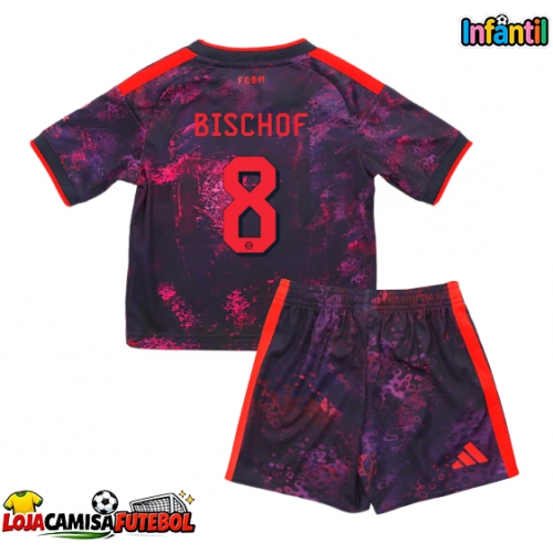 Camisa de Futebol Bayern Munich Tom Bischof #8 Equipamento Alternativo Infantil 2026-27 Manga Curta (+ Calças curtas)